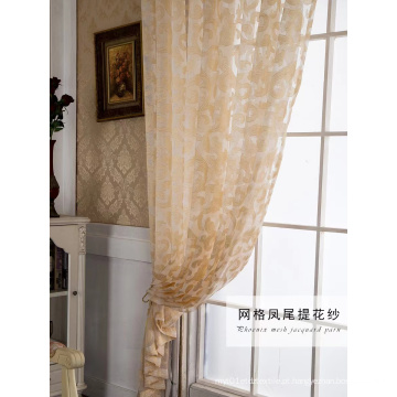 Estilo europeu Jacquard Curtain Home Textile Fabric